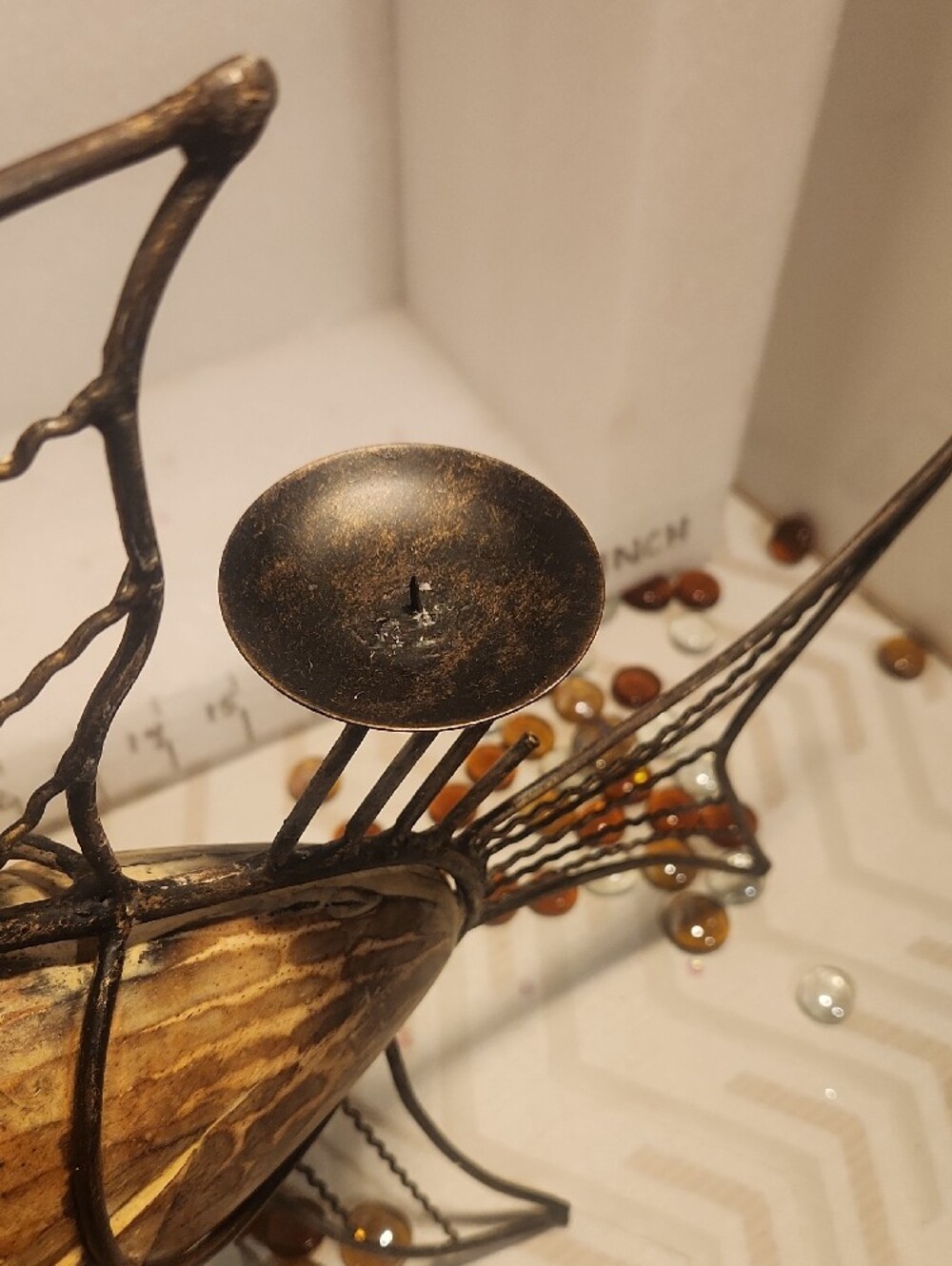 Rustic Sculpture - Fish ,  For Candle - Picture 10 of 15